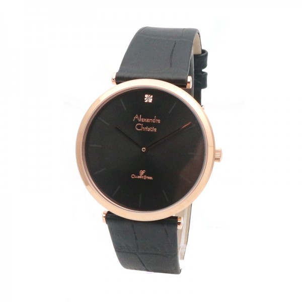 Alexandre Christie AC 8577 Rosegold Black Man MHLRGBA